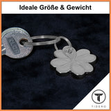 Kleeblatt Schlüsselanhänger - Glücksbringer Anhänger für Männer Frauen - Geschenk Abitur Neuer Job Gute Besserung Viel Glück Reise