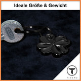 Kleeblatt Schlüsselanhänger - Glücksbringer Anhänger für Männer Frauen - Geschenk Abitur Neuer Job Gute Besserung Viel Glück Reise