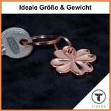 Kleeblatt Schlüsselanhänger - Glücksbringer Anhänger für Männer Frauen - Geschenk Abitur Neuer Job Gute Besserung Viel Glück Reise