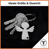 Schutzengel Schlüsselanhänger "Hope" - Engel Anhänger für Männer Frauen - Geschenk Glücksbringer Auto Fahr vorsichtig Metall