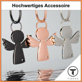 Schutzengel Schlüsselanhänger "Hope" - Engel Anhänger für Männer Frauen - Geschenk Glücksbringer Auto Fahr vorsichtig Metall