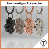 Kleeblatt Schlüsselanhänger - Glücksbringer Anhänger für Männer Frauen - Geschenk Abitur Neuer Job Gute Besserung Viel Glück Reise