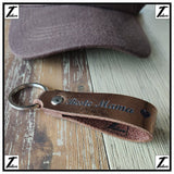 Schlüsselanhänger aus Leder mit Gravur "Beste Mama", beidseitig | versch. Farben Schlüsselanhänger Tidero