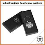 Kleeblatt Schlüsselanhänger - Glücksbringer Anhänger für Männer Frauen - Geschenk Abitur Neuer Job Gute Besserung Viel Glück Reise