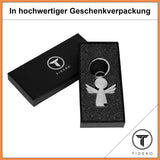 Schutzengel Schlüsselanhänger "Hope" - Engel Anhänger für Männer Frauen - Geschenk Glücksbringer Auto Fahr vorsichtig Metall