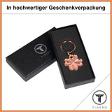 Kleeblatt Schlüsselanhänger - Glücksbringer Anhänger für Männer Frauen - Geschenk Abitur Neuer Job Gute Besserung Viel Glück Reise