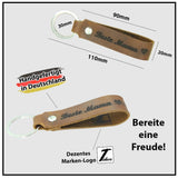 Schlüsselanhänger aus Leder mit Gravur "Beste Mama", beidseitig | versch. Farben Schlüsselanhänger Tidero
