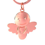 Schutzengel Schlüsselanhänger "Smile" - Engel Anhänger für Männer Frauen - Geschenk Glücksbringer Auto Fahr vorsichtig Metall Tidero