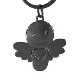 Schutzengel Schlüsselanhänger "Smile" - Engel Anhänger für Männer Frauen - Geschenk Glücksbringer Auto Fahr vorsichtig Metall Tidero
