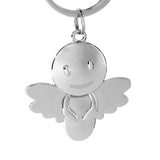Schutzengel Schlüsselanhänger "Smile" - Engel Anhänger für Männer Frauen - Geschenk Glücksbringer Auto Fahr vorsichtig Metall Tidero