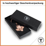 Schutzengel Schlüsselanhänger "Smile" - Engel Anhänger für Männer Frauen - Geschenk Glücksbringer Auto Fahr vorsichtig Metall Tidero