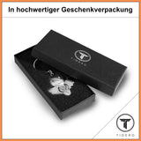 Schutzengel Schlüsselanhänger "Smile" - Engel Anhänger für Männer Frauen - Geschenk Glücksbringer Auto Fahr vorsichtig Metall Tidero