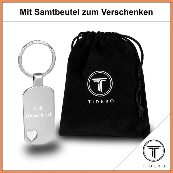 Tidero Cuboid Schlüsselanhänger Personalisiert - Gravur Nach Wunsch In Deutschland